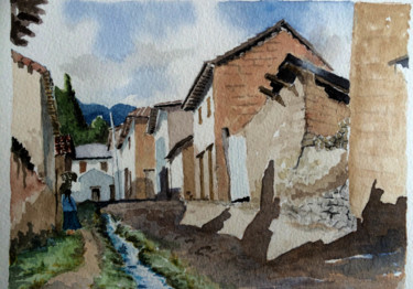 Картина под названием "calle-del-cano.jpg" - Bernardo Burgos, Подлинное произведение искусства