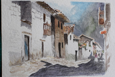 Peinture intitulée "calle-montana2.jpg" par Bernardo Burgos, Œuvre d'art originale