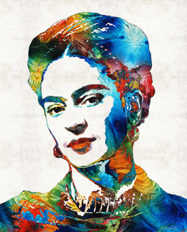Peinture intitulée "Frida" par Bernardo Burgos, Œuvre d'art originale, Acrylique