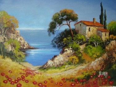Painting titled "provence 2" by Burgy, Original Artwork