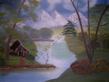 Painting titled "Almost Paradise" by Burie Smith, Original Artwork