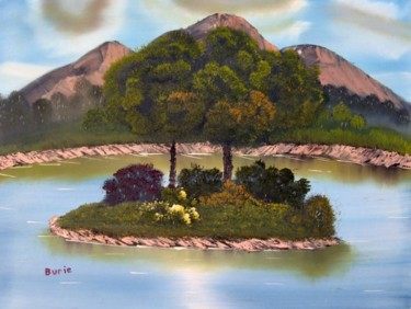 Painting titled "Peaceful Moment" by Burie Smith, Original Artwork