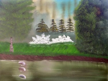 Painting titled "Quiet Moments" by Burie Smith, Original Artwork