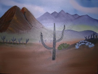 Painting titled "Desert Mist" by Burie Smith, Original Artwork