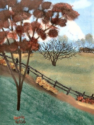 Painting titled "Finally Fall" by Burie Smith, Original Artwork