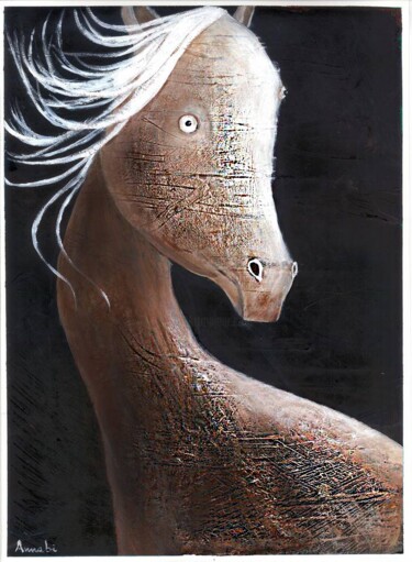 Painting titled "cavallo.jpg" by Burighel Anna, Original Artwork