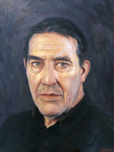 Peinture intitulée "Portrait of Ciarán…" par Aleksey Burov, Œuvre d'art originale, Huile