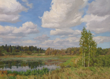 Painting titled "Тверской край" by Konstantin Seleznev, Original Artwork