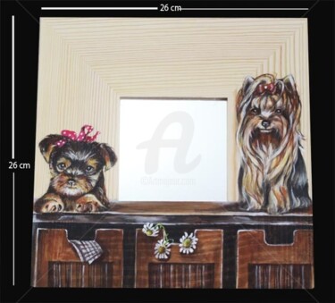 Painting titled "Yorkshire Terrier s…" by Butterflymoon, Original Artwork