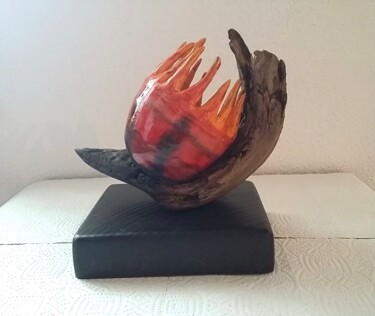 Sculpture titled "comète" by Barbara Widmer Taylor, Original Artwork, Ceramics