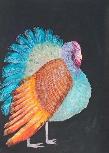 Drawing titled "Turkey" by By Tata, Original Artwork, Watercolor