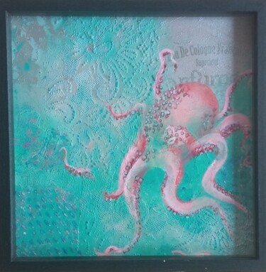 Malerei mit dem Titel "Octopus" von By Tata, Original-Kunstwerk, Acryl