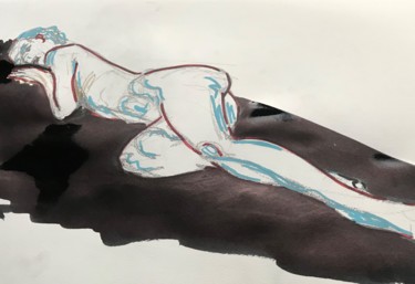 「Eva3」というタイトルの描画 Byam Le Botによって, オリジナルのアートワーク, インク