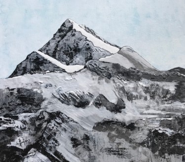 Pintura intitulada "Montaigu sommet pyr…" por Byam Le Bot, Obras de arte originais, Acrílico