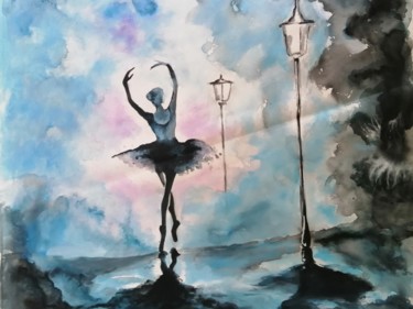 Painting titled "Ballerine" by Byvalmont, Original Artwork, Oil