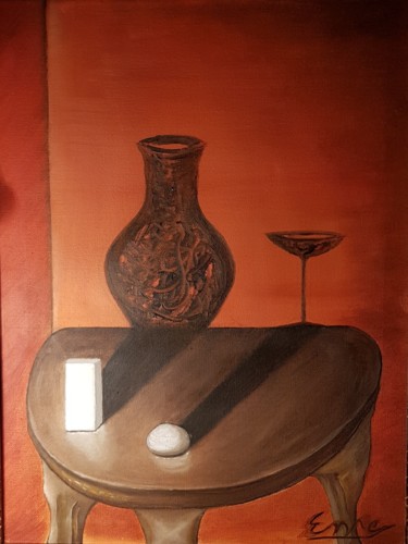 Painting titled "Shadows" by Emre Boztas, Original Artwork, Oil