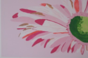 Pintura titulada "Fleur abstrait" por Corinne Autier, Obra de arte original, Acrílico