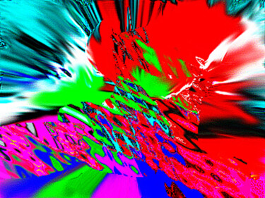 Digitale Kunst mit dem Titel "Abat-jour 7R" von Dominique Cheval, Original-Kunstwerk, Digitale Malerei