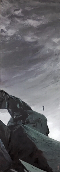 Pintura titulada "Decoupling" por Christian Evers, Obra de arte original, Oleo Montado en Bastidor de camilla de madera
