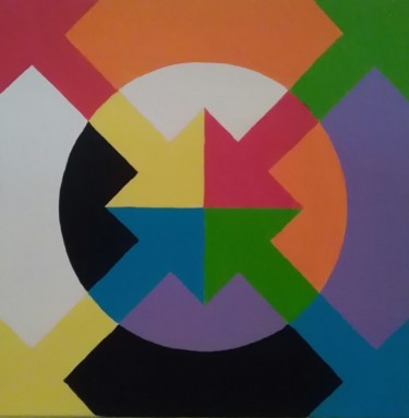 Malarstwo zatytułowany „Farbwerk 27” autorstwa Farbwerk, Oryginalna praca, Akryl