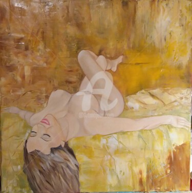 Peinture intitulée "nu féminin.jpg" par Catherine Gauvrit, Œuvre d'art originale, Huile