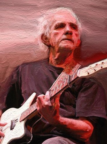 Painting titled "jj-cale" by Claude Gros, Original Artwork, Oil