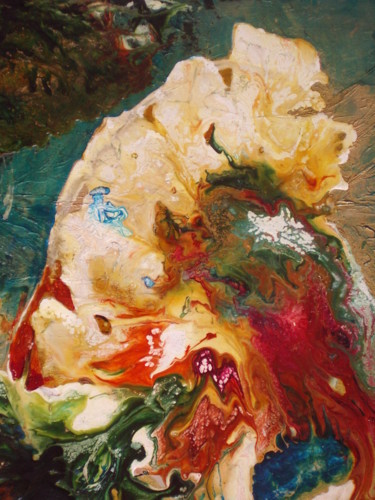 Peinture intitulée "poisson merveilleux…" par C.Gullace, Œuvre d'art originale, Huile