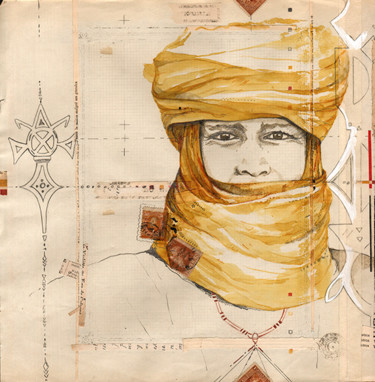 Dessin intitulée "Ambre de Birmanie" par Catherine Le Clercq, Œuvre d'art originale