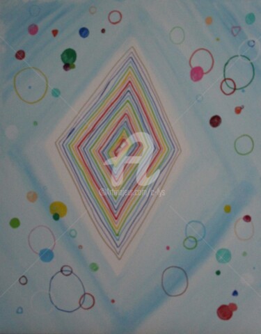 Pintura intitulada "42" por Clys Art Universal, Obras de arte originais, Guache