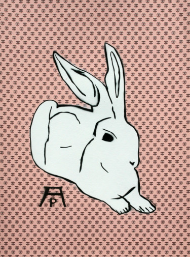 Peinture intitulée "Dürer Hase #6 | Dür…" par C.Mank, Œuvre d'art originale, Acrylique