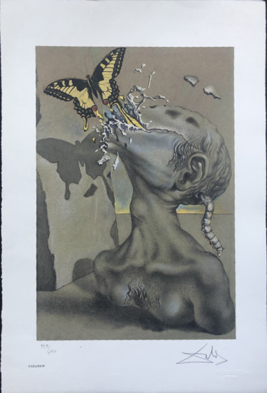 Printmaking titled "Salvador Dalì - All…" by Carola Modini, Original Artwork, Lithography