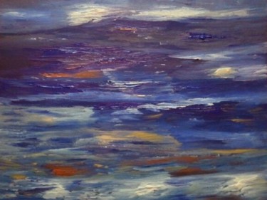 Peinture intitulée "COURANT OCEANIQUE" par C.Nancy, Œuvre d'art originale, Acrylique