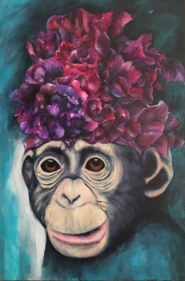 Painting titled "Lola" by Christiane Reisert, Original Artwork, Acrylic