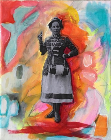 Hoch die Tassen! Collages intitulée "Hoch die Tassen!" par Christiane Reisert, Œuvre d'art originale, Collages