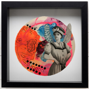 Collages titled "Sonntagselfe No. 2" by Christiane Reisert, Original Artwork, Collages