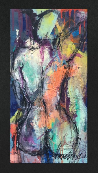 Painting titled "Figurative Study in…" by Alexandra Kay Vøhtz, Original Artwork, Acrylic