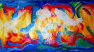 Peinture intitulée "Atmosphère" par C Viger Peintre, Œuvre d'art originale, Acrylique