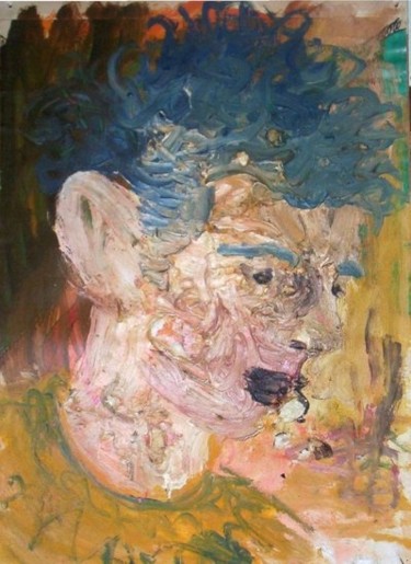 Painting titled "retrato" by Gabriel Muguerza, Original Artwork, Oil