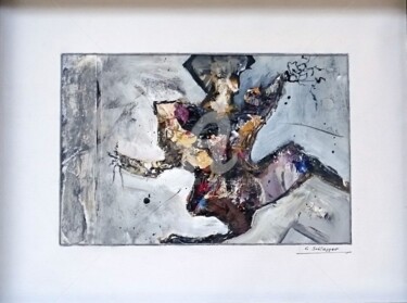 Collages intitulée "Harlekin Collage 30…" par Cäcilia Schlapper, Œuvre d'art originale, Acrylique Monté sur Carton