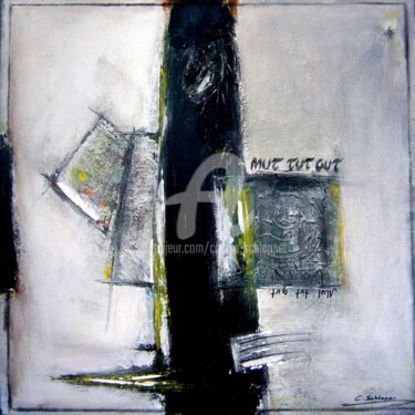 Painting titled "Mut tut gut ...Acry…" by Cäcilia Schlapper, Original Artwork, Acrylic Mounted on Wood Stretcher frame