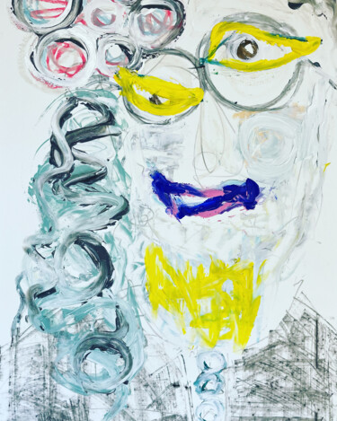 Картина под названием "Judy In Disguise Wi…" - Cäcilie Von Manal, Подлинное произведение искусства, Акрил