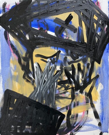 Peinture intitulée "The Pope Cries" par Cäcilie Von Manal, Œuvre d'art originale, Acrylique Monté sur Châssis en bois