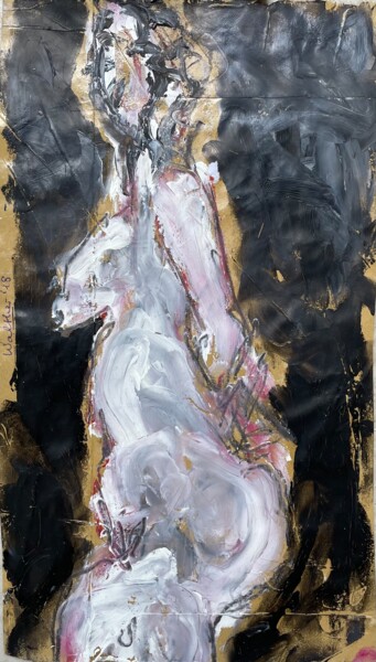 Картина под названием "Act / Nude Painting…" - Cäcilie Von Manal, Подлинное произведение искусства, Масло