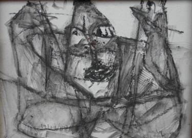 Drawing titled "SANS TITRE" by Gildas Cadic, Original Artwork, Chalk