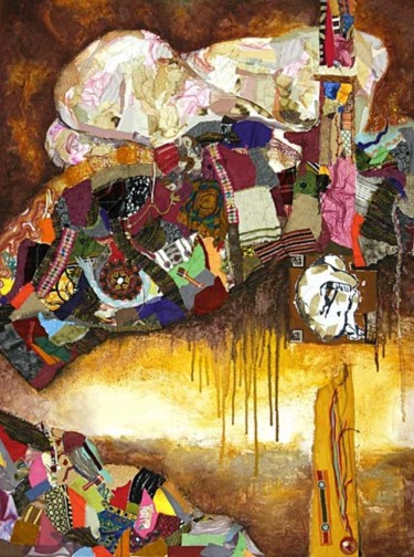Peinture intitulée "Froissement de Care…" par Caecilia, Œuvre d'art originale, Huile