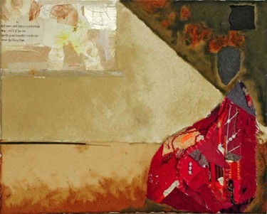 Peinture intitulée "PENSEE D'EVASION" par Caecilia, Œuvre d'art originale, Huile