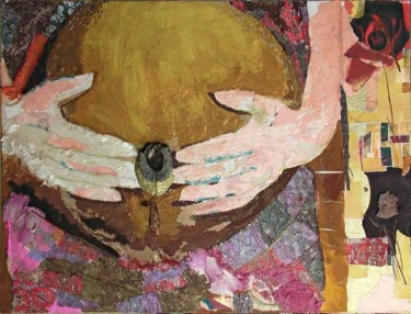 Peinture intitulée "Offrande" par Caecilia, Œuvre d'art originale, Huile