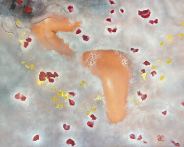 Pintura titulada "Bathing in Love" por Cæsiliæ, Obra de arte original, Oleo