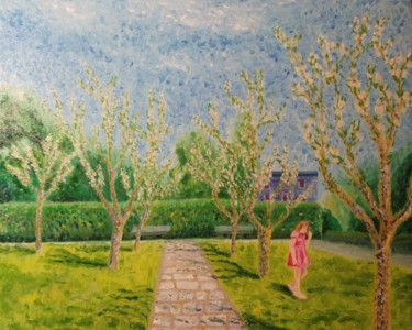 Painting titled "Parco ex Salid" by Vincenzo Caiella, Original Artwork, Oil