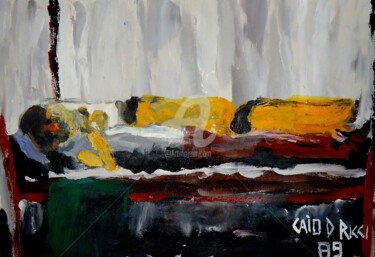 Painting titled "reflexão / riflessi…" by Caio Ricci, Original Artwork, Oil